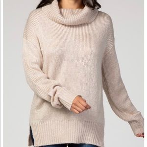Cream cowl neck sweater